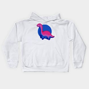 Bisexual Long Neck Dino Dinosaur Kids Hoodie